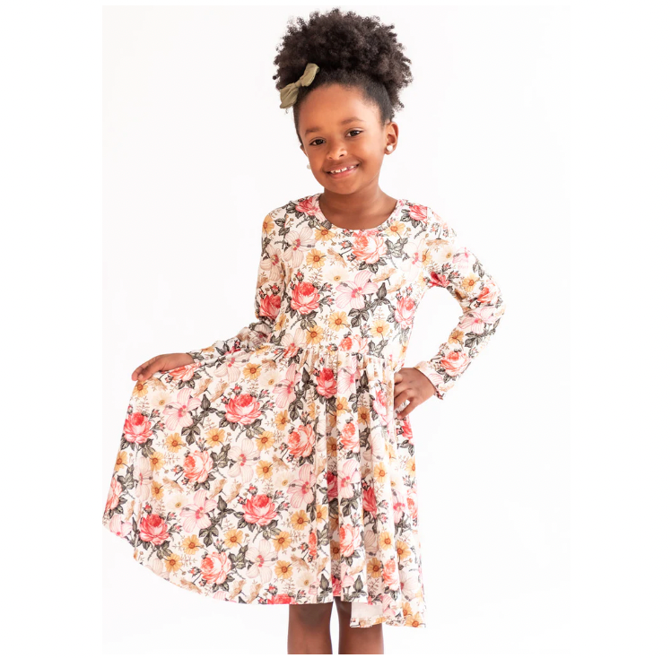 Wildflower - Ava - Cloud Soft Long Sleeve Twirl Dress